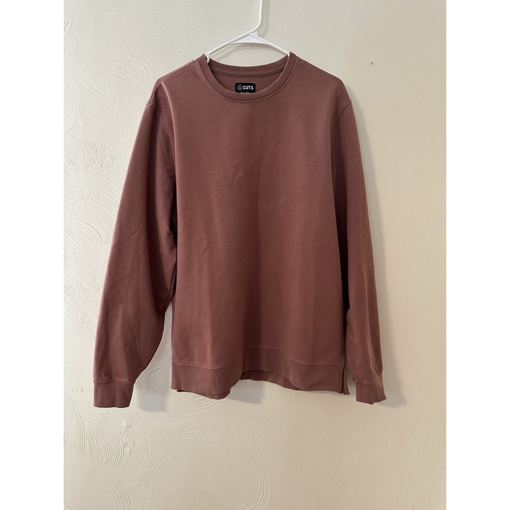 Cuts Clothing Hyperloop Split Hem Sweatshirt Pullover Crew L Mens Active